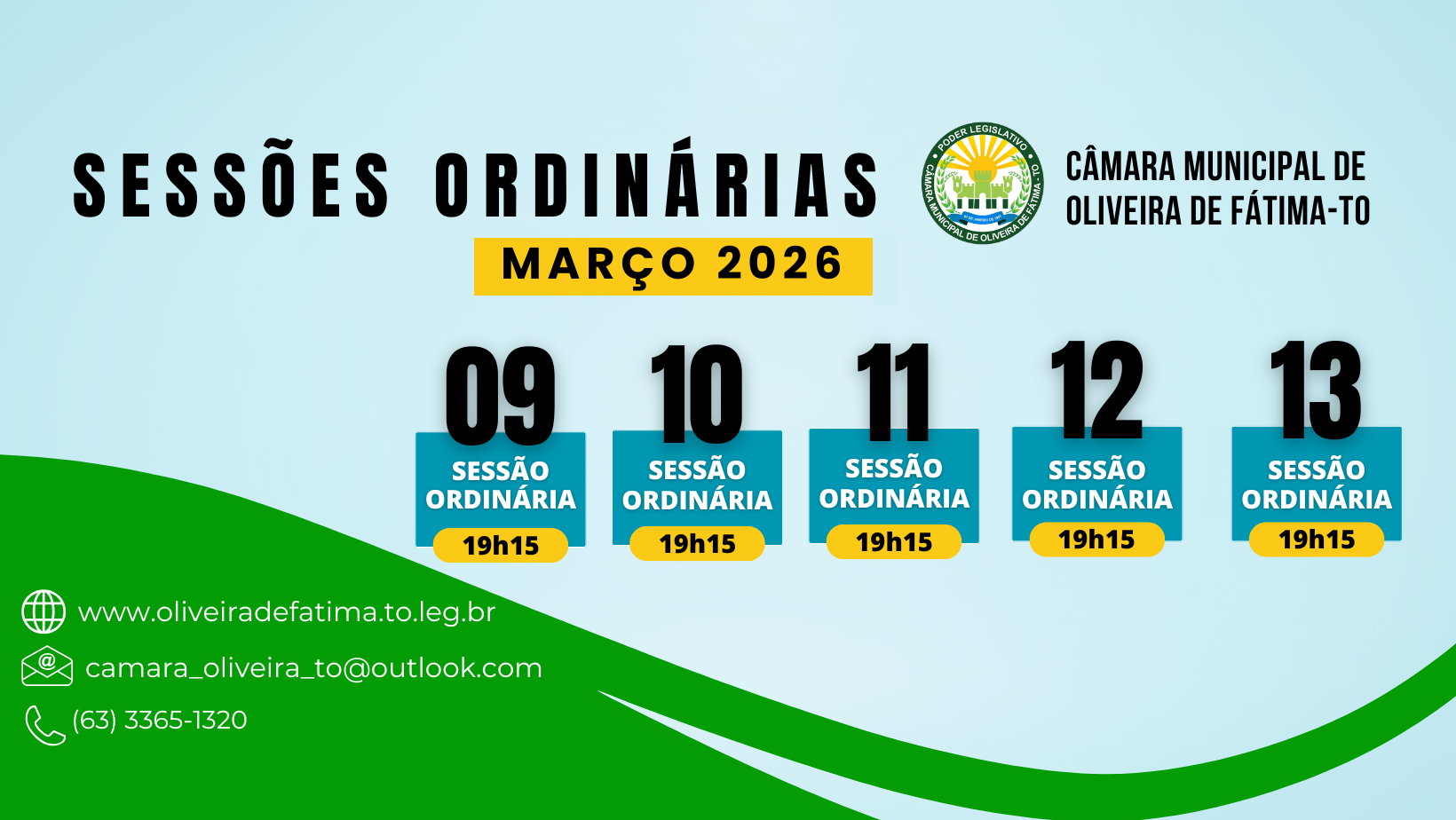 Sessões de Março/2026